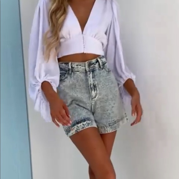 UNIONBAY Pants - Vintage High Waisted Acid Wash Shorts